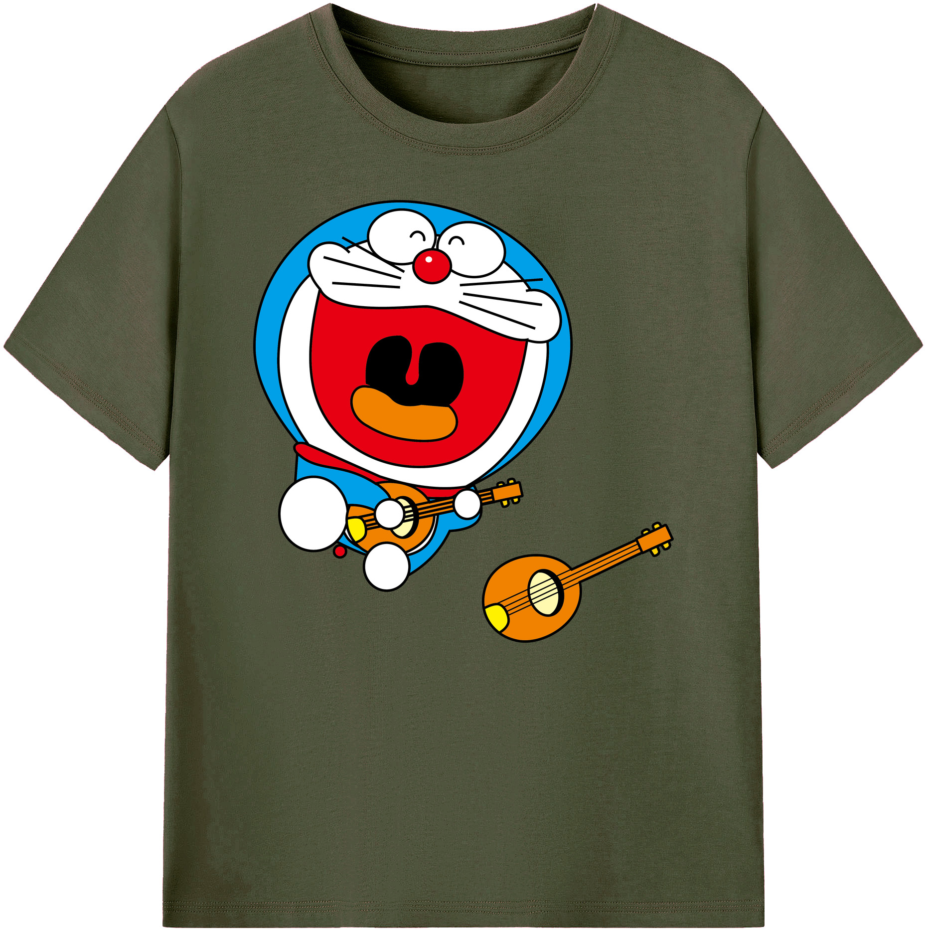 （画像用） ドラえもん Doraemon 綿100％ メンズ半袖Tシャツ｜肌触りやわらか＆通気性